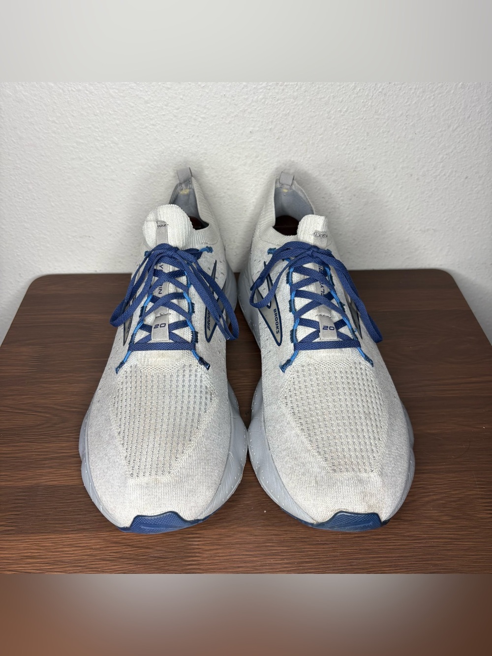 Brooks Glycerin 20 StealthFit Shoes Mens Size 13 Gray Blue Athletic Running - Picture 2 of 10